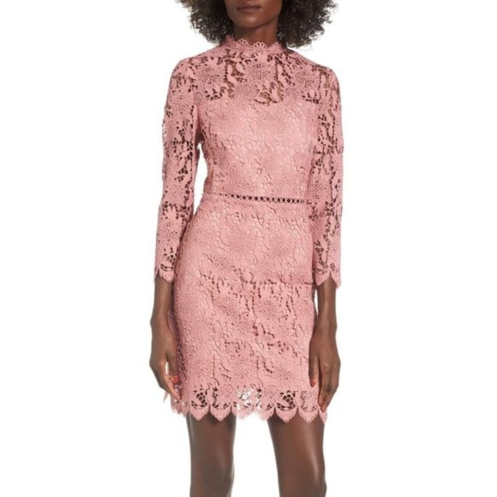 J.O.A. Lace Sheath Dress